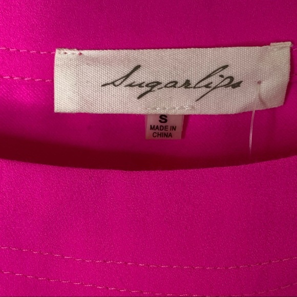 NWT Sugar Lips Blouse Top with Cutouts S - Picture 9 of 11